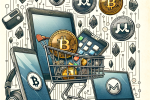 An online shopping cart filled with various electronic devices