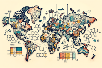 An abstract map highlighting the countries mentioned in the article