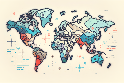 A world map highlighting the varying prices of fentanyl in different countries